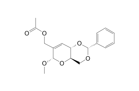 2-O-ACETOXYMETHYL-METHYL-4,6-O-BENZYLIDENE-ALPHA,D-ERYTHRO-HEX-2-ENOPYRANOSIDE