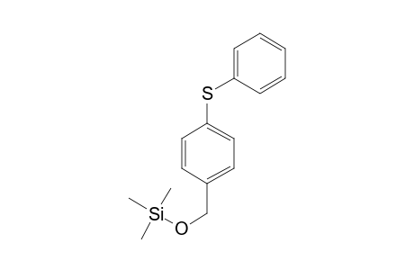 4-(Phenylthio)benzenemethanol, tms derivative