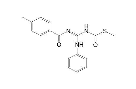 S-Methyl (E)-anilino([(E)-(4-methylphenyl)(oxo)methyl]imino)methylthiocarbamate