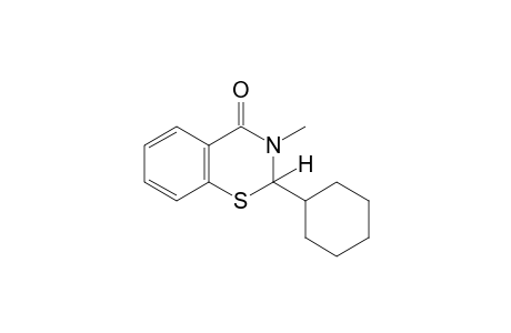 2-cyclohexyl-2,3-dihydro-3-methyl-4H-1,3-benzothiazin-4-one