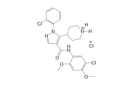 piperidinium, 4-[4-[[(5-chloro-2,4-dimethoxyphenyl)amino]carbonyl]-1-(2-chlorophenyl)-1H-pyrazol-5-yl]-, chloride