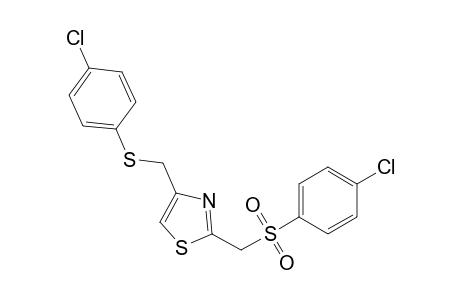 2-{[(p-chlorophenyl)sulfonyl]methyl}-4-{[(p-chlorophenyl)thio]methyl}thizole