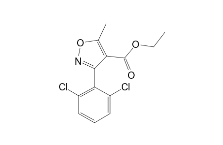 3-(2,6-dichlorophenyl)-5-methyl-4-isoxazolecarboxylic acid, ethyl ester