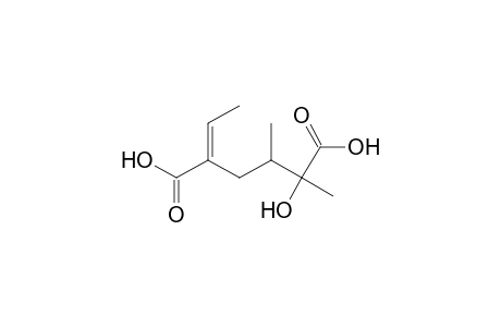 (5E)-5-ethylidene-2,3-dimethyl-2-oxidanyl-hexanedioic acid