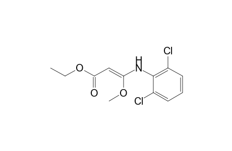 2-Propenoic acid, 3-[(2,6-dichlorophenyl)amino]-3-methoxy-, ethyl ester