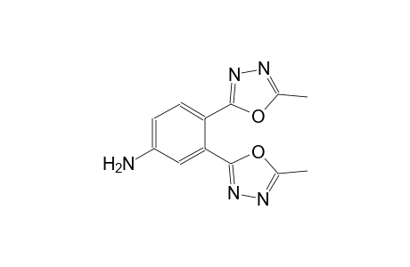 benzenamine, 3,4-bis(5-methyl-1,3,4-oxadiazol-2-yl)-