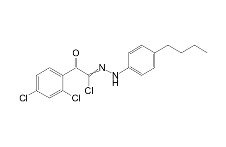 Benzeneethanehydrazonoyl chloride, N-(4-butylphenyl)-2,4-dichloro-alpha-oxo-