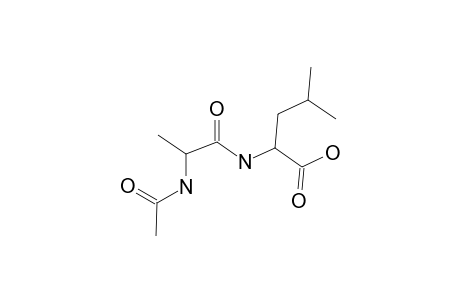 2-(2-Acetamidopropanoylamino)-4-methyl-pentanoic acid