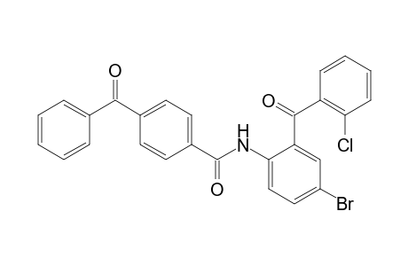 4-Benzoyl-N-[4-bromo-2-(2-chlorobenzoyl)phenyl]benzamide