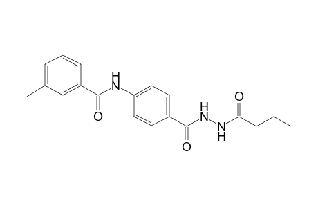 N-{4-[(2-butyrylhydrazino)carbonyl]phenyl}-3-methylbenzamide