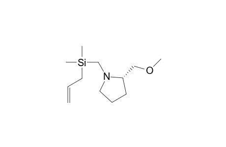 Pyrrolidine, 1-[(dimethyl-2-propenylsilyl)methyl]-2-(methoxymethyl)-, (S)-