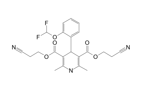 Bis(2-cyanoethyl) 4-[2-(difluoromethoxy)phenyl]-2,6-dimethyl-1.4-dihydro-3,5-pyridinedicarboxylate