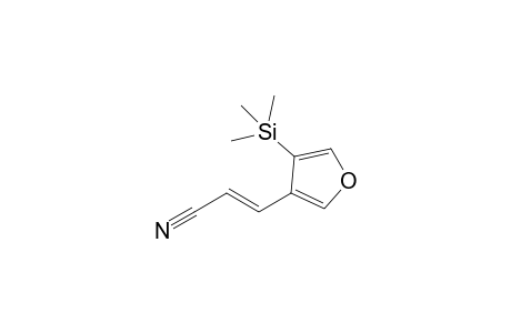 4-(2'-Cyanovinyl)-3-(trimethylsilyl)furan