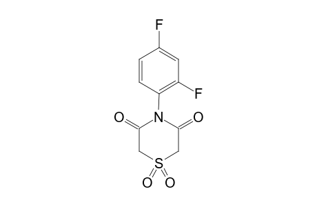 4-(2,4-difluorophenyl)-3,5-thiomorpholinedione, 1,1-dioxide