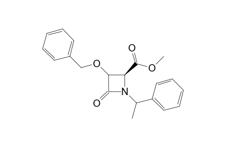 3-Benzyloxy-4-oxo-1-(1-phenylethyl)azetidine-2-carboxylic acid methyl ester