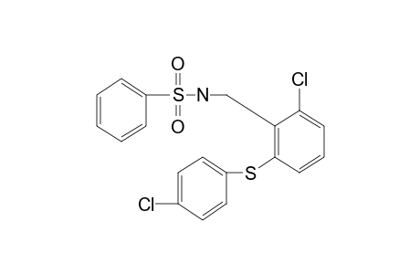 N-{2-chloro-6-[(p-chlorophenyl)thio]benzyl}benzenesulfonamide