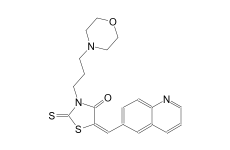 4-thiazolidinone, 3-[3-(4-morpholinyl)propyl]-5-(6-quinolinylmethylene)-2-thioxo-, (5E)-