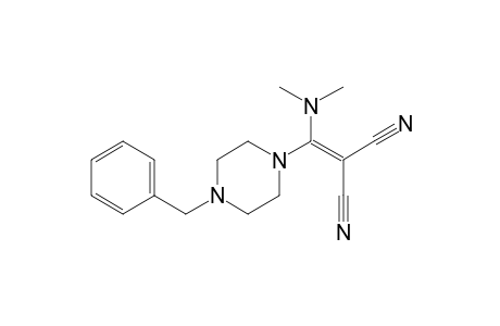 [(4-Benzyl-1-piperazinyl)(dimethylamino)methylene]malononitrile