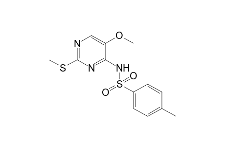 Benzenesulfonamide, N-[5-methoxy-2-(methylthio)-4-pyrimidinyl]-4-methyl-