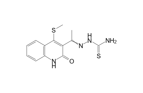 2-{1-[4-(Methylsulfanyl)-2-oxo-1,2-dihydroquinolin-3-yl]ethylidene}hydrazinecarbothioamide