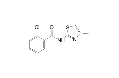 o-chloro-N-(4-methyl-2-thiazolyl)benzamide