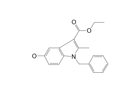 Indole-3-carboxylic acid, 1-benzyl-5-hydroxy6-2-methyl-, ethyl ester