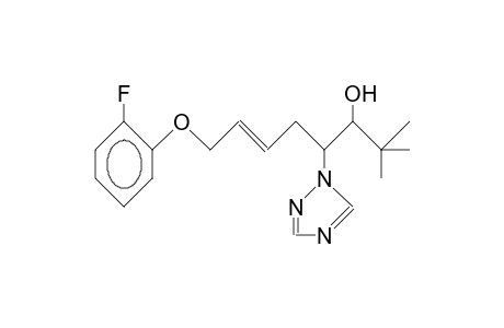 2,2-Dimethyl-4-(1,2,4-triazolyl)-8-(2-fluoro-phenoxy)-trans-6-octen-3-ol, diast.B