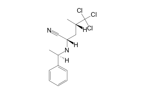 (2S,4S)-2-[N-[(1'R)-1'-PHENYLETHYL]-AMINO]-5,5,5-TRICHLORO-4-METHYLPENTANENITRILE