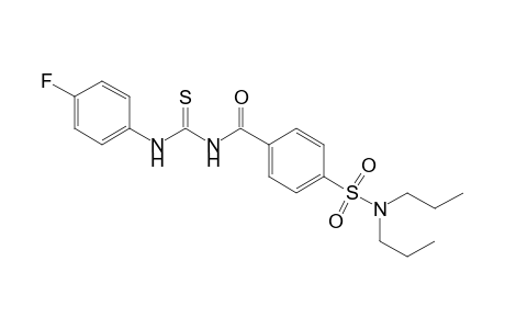 1-[p-(dipropylsulfamoyl)benzoyl]-3-(p-fluorophenyl)-2-thiourea