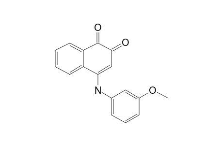 4-[(3-Methoxyphenyl)amino]naphthalene-1,2-dione