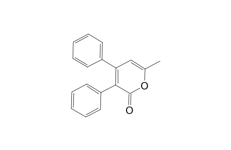 2H-Pyran-2-one, 6-methyl-3,4-diphenyl-