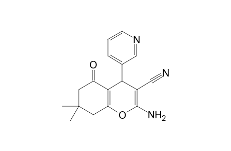 2-amino-7,7-dimethyl-5-oxo-4-(3-pyridinyl)-5,6,7,8-tetrahydro-4H-chromene-3-carbonitrile