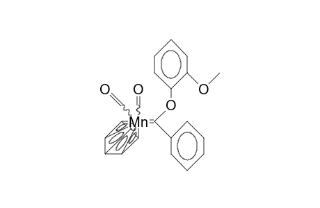 Dicarbonyl.pi.-cyclopentadienyl-(2-methoxy-phenoxy)-phenylcarbene manganese