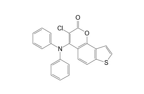 3-chloro-4-(diphenylamino)-2H-thieno[2,3-h][1]benzopyran-2-one