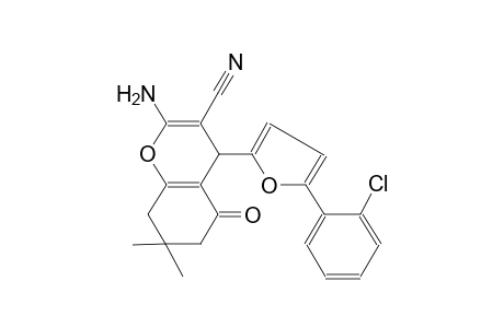 2-amino-4-[5-(2-chlorophenyl)-2-furyl]-7,7-dimethyl-5-oxo-5,6,7,8-tetrahydro-4H-chromene-3-carbonitrile