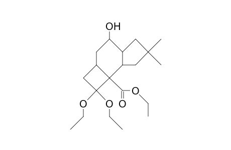 (1b,2a,5a,8B)-3,3-Diethoxy-10,10-dimethyl-2-ethoxycarbonyl-tricyclo(6.3.0.0/2,5/)undecan-7-ol