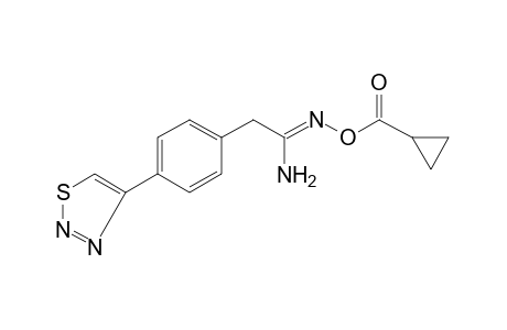O-(cyclopropylcarbonyl)-2-[p-(1,2,3-thiadiazol-4-yl)phenyl]acetamidoxime