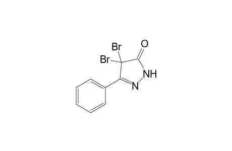 3H-Pyrazol-3-one, 4,4-dibromo-2,4-dihydro-5-phenyl-