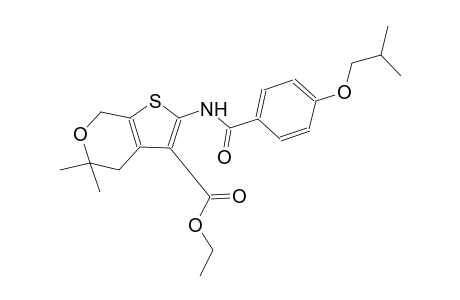 ethyl 2-[(4-isobutoxybenzoyl)amino]-5,5-dimethyl-4,7-dihydro-5H-thieno[2,3-c]pyran-3-carboxylate