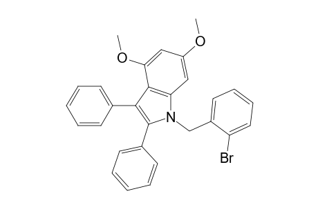 1-(2-Bromobenzyl)-4,6-dimethoxy-2,3-diphenyl-indole