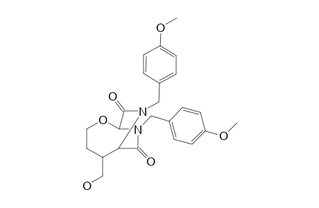 8,10-Bis(p-methoxybenzyl)-8,10-diaza-5-(hydroxymethyl)-2'-oxabicyclo[4.2.2]decane-7,9-dione