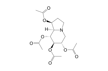 (1S,6S,7R,8R,8aR)-octahydroindolizine-1,6,7,8-tetrayl tetraacetate