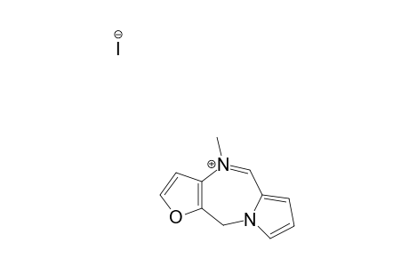 4-METHYL-10H-FURO-[3,2-E]-PYRROLO-[1,2-A]-[1,4]-DIAZEPINIUM-IODIDE