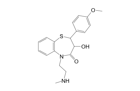 Diltiazem-M (deacetyl-N-demethyl-) MS2