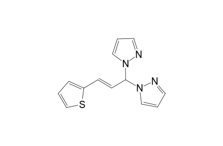 (E)-1,1'-(3-(Thiophen-2-yl)prop-2-ene-1,1-diyl)bis(1H-pyrazole)