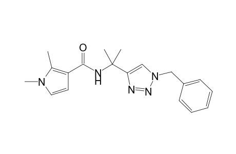 N-[2-(1-Benzyl-1H-1,2,3-triazol-4-yl)propan-2-yl]-1,2-dimethyl-1H-pyrrole-3-carboxamide