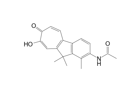 2-Acetamido-8-hydroxy-1,10,10-trimethylcyclohept[a]inden-7(10H)-one