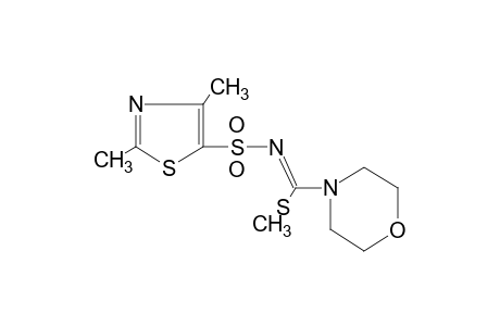 N-[(2,4-dimethyl-5-thiazolyl)sulfonyl]thio-4-morpholinecarboximidic acid, methyl ester