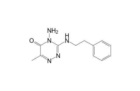 4-Amino-6-methyl-3-[(2-phenylethyl)amino]-1,2,4-triazin-5(4H)-one