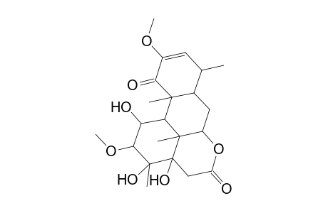 Picras-2-ene-1,16-dione, 11,13,14-trihydroxy-2,12-dimethoxy-, (11.alpha.,12.beta.)-